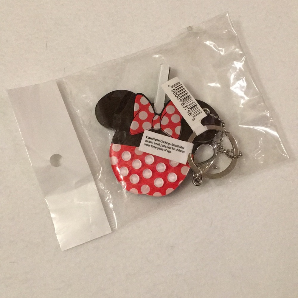 Disney Minnie Mouse keychain mirror compact NWT